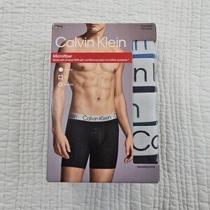 4 Pk Calvin Klein Microfiber Boxer Brief Men's Medium 32-34 Classic Fit NEW NWT